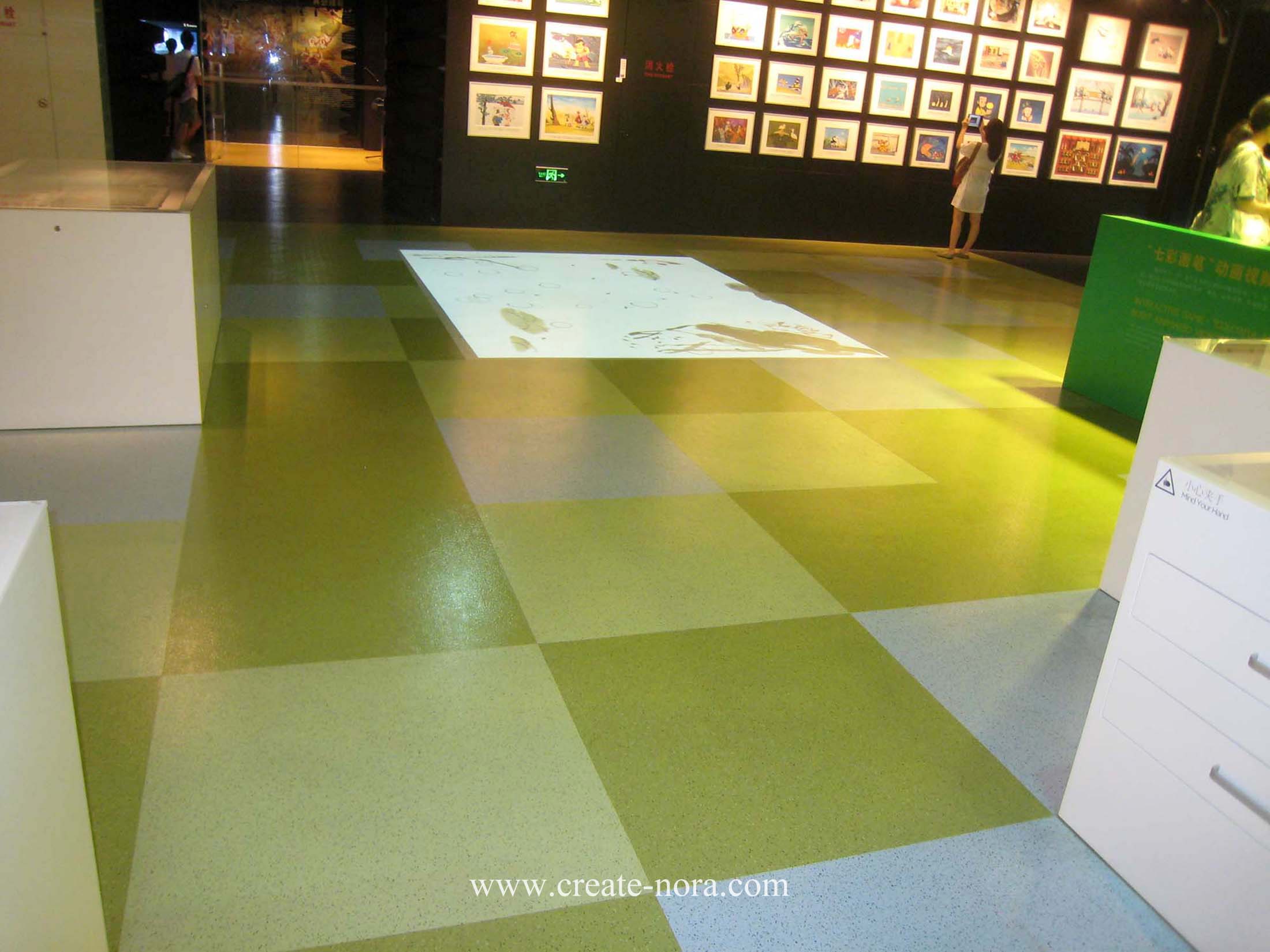 the photo of nora rubber flooring in Shanghai Film Museum 12